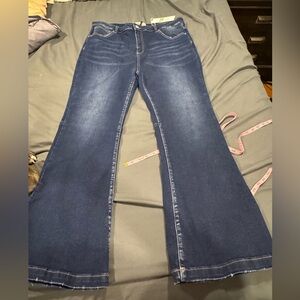 Freckled Poppy trouser/flare jeans, new with tags, size 2xl